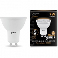 Лампа Gauss LED MR16 GU10 7W 600lm 3000K