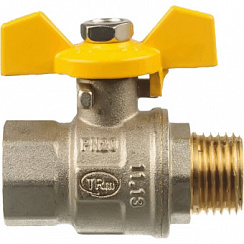 Кран шаровый газовый Terma-R 1/2"в/н бабочка