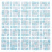 Мозаика Artens Glass голубая 300х300х8 мм 0.09 м2