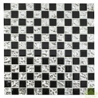 Мозаика Artens Shaker черно-серебристая 300х300х5 мм 0.09 м2