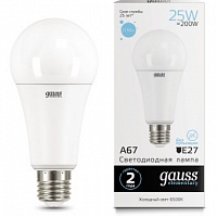 Лампа Gauss LED Elementary A67 25W E27 2150lm 6500K