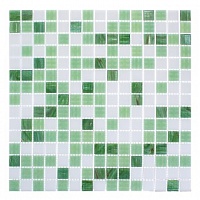 Мозаика Artens Pool бело-зеленая 327х327х4 мм 0.11 м2