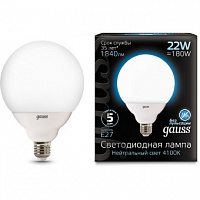 Лампа Gauss LED G125 E27 22W 1840lm 4100K