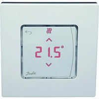 Сенсорный комнатный термостат Danfoss Icon встраиваемый 24 В белый