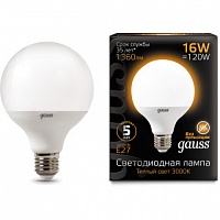 Лампа Gauss LED G95 E27 16W 1360lm 3000K